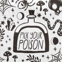 5" Square "Pick Your Poison" Beverage Napkins