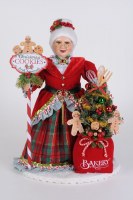 17" LED Red Mrs. Claus's Goodie Bakery Statue