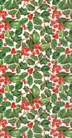 8.5" x 4.5" Tiny Holly Leaves Guest Towels