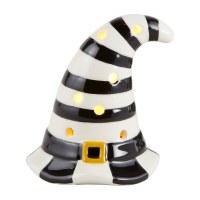 5" LED Striped Hat Sitter by Mud Pie