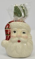 3" Ceramic Santa Head Toothpick Holder by Mud Pie