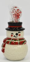 3" Ceramic Snowman Toothpick Holder by Mud Pie