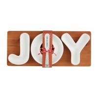 14" "JOY" Word Set With a Board and a Spreader by Mud Pie