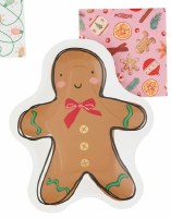 12 Napkins & 12 Paper Plates Gingerbread Man Set by Mud Pie