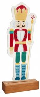 12" LED Multicolor Nutcracker Statue by Mud Pie