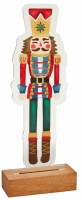 11" LED Multicolor Nutcracker Statue by Mud Pie