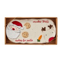 6" x 11" "Reindeer Treats, Cookies For Santa" Ceramic Platter by Mud Pie