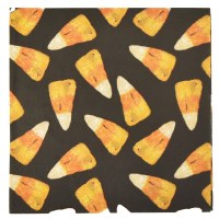 5" Square Candy Corn Beverage Napkins by Mud Pie
