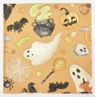 5" Square Ghosts Beverage Napkins by Mud Pie