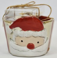 3" Santa Bowl With Toothpicks by Mud Pie