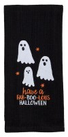 25" x 16" "Have a Fab-Boo-Lous Halloween" Ghosts Kitchen Towel by Mud Pie
