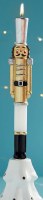 10" Gold Nutcracker Taper Candle by Mud Pie