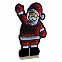 23" LED Red Santa Waving Infinity Light