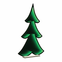 46" LED Green Christmas Tree Infinity Light