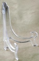12" Clear Plate Stand