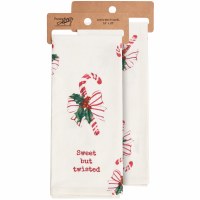 28" x 18" "Sweet but Twisted" Christmas Kitchen Towel