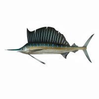 24" x 57" LED Sailfish Coastal Metal Wall Art Plaque MM241