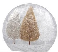 10" LED Frost and Gold Trees Disk