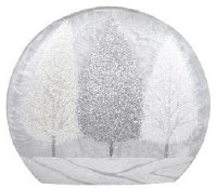 10" LED Frost and Silver Trees Disk