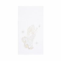 27" x 18" Silver and Gold Angel Kitchen Towel