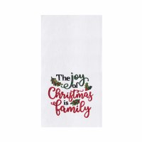 27" x 18" "The Joy of Christmas is Family" Christmas Kitchen Towel