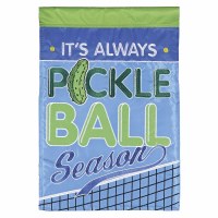 18" x 13" "It's Always Pickleball Season" Pickleball Mini Garden Flag