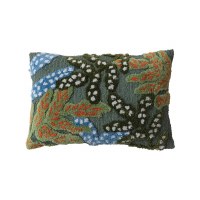 16" x 24" Multicolor Palm Frond Boucle Indoor/Outdoor Decorative Pillow