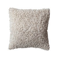 20" Sq Cream Boucle Decorative Pillow