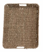 16" x 20" Natural Seagrass Tray With Handles