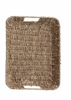 12" x 16" Natural Seagrass Tray With Handles