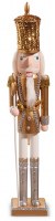 19" Gold Hat Wood Nutcracker