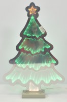 16" LED Green Christmas Tree Infinity Light