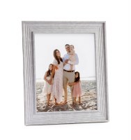 8" x 10" Gray Ribbed Photo Frame