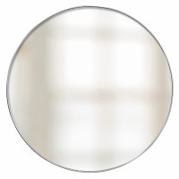 42" Round Thin Silver Frame Wall Mirror