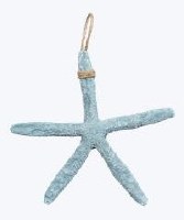 8" Light Blue Polyresin Starfish Coastal Wall Art Plaque