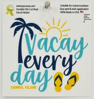 4" Sanibel Island "Vacay Every Day" Sticker