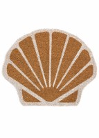 18" x 22 Scallop Shell Shaped Coir Doormat