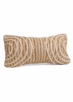 12" x 22" Natural Woven Arches Decorative Pillow