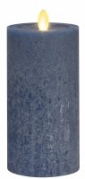 3" x 6.5" LED Blue Luminara Pillar Candle