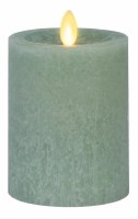 3" x 4.5" LED Green Luminara Pillar Candle