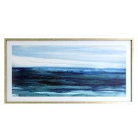 30" x 60" Immersed Framed Coastal Print Under Glass