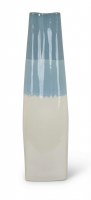 26" Blue Ombre Ceramic Vase