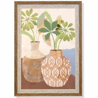 40" x 32" Boho Still Life 1 Framed Print Under Glass