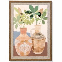 40" x 32" Boho Still Life 2 Framed Print Under Glass