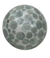 4" Multicolor Mosaic Dots Capiz Orb