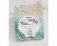 Beach Blessings 20" Gold Toned Sea Turtle Necklace