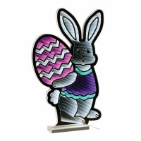 24" LED Bunny Carrying an Egg Infinity Light