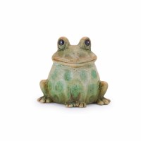 3" Green Dots Ceramic Frog Figurine