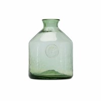 7" Green Glass Vase