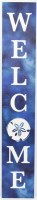 46" x 8" "Welcome" Coastal Poarch Board